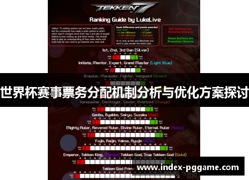 世界杯赛事票务分配机制分析与优化方案探讨